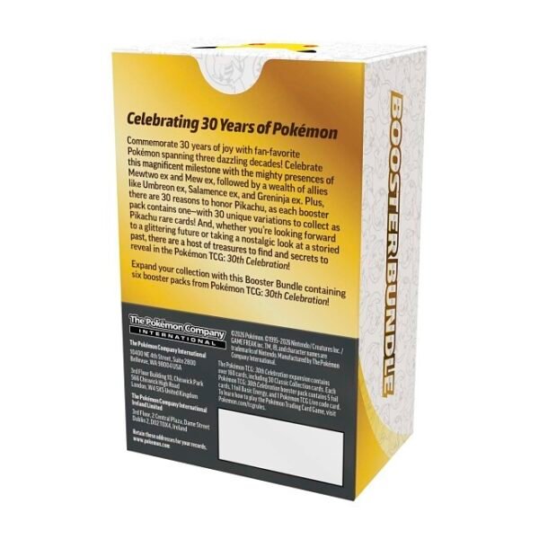 30th Celebration Booster Bundle sealed factory product